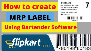 how to make mrp labels in barcode tender software| how to make price tag| costing very low