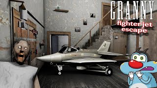 😍 Oggy Found Fighter jet in Granny House | Granny Fighter Jet Escape With Oggy and Jack screenshot 4