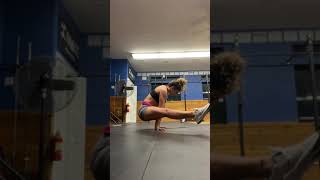 straddle hold side view