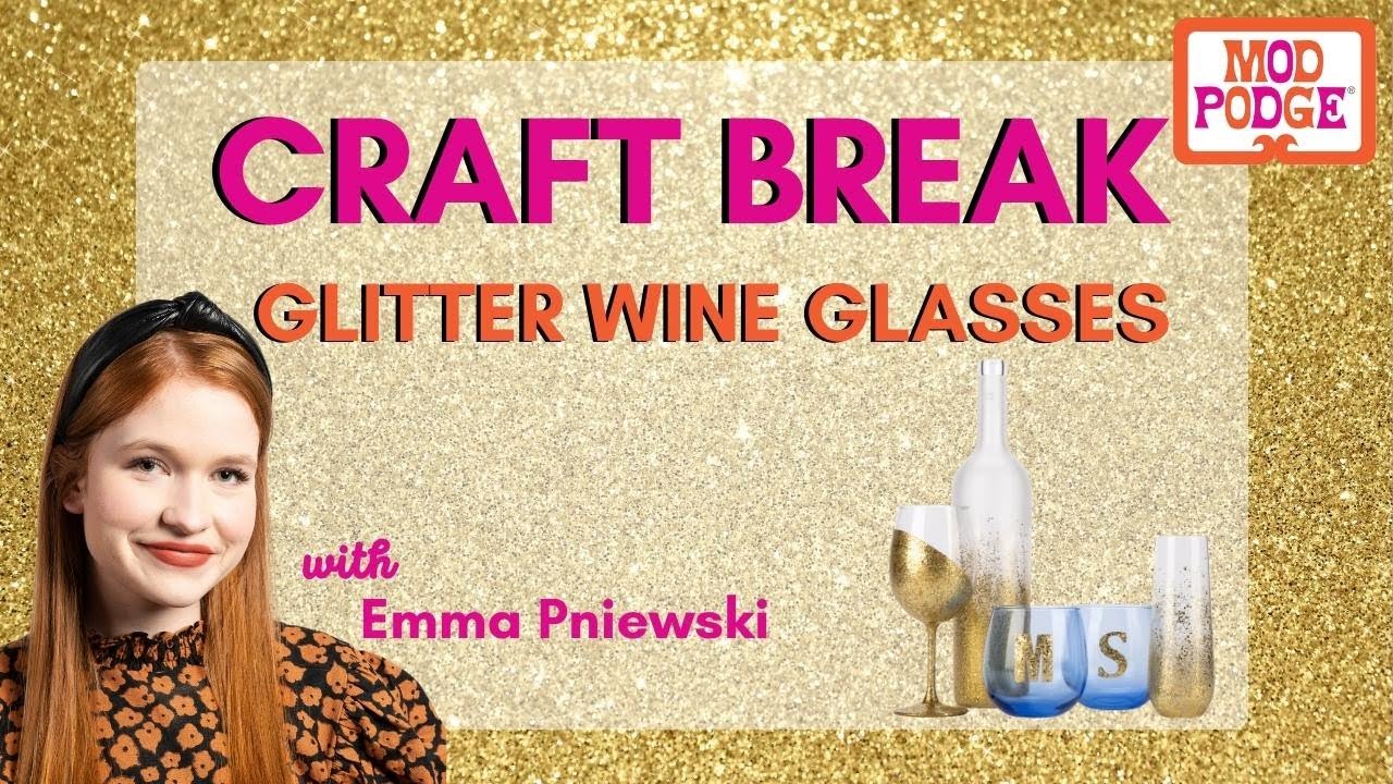 DIY Glitter Wine Glass, Upbeat Soles