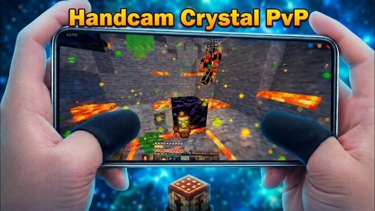 Finally! My Handcam Crystal PvP on PojavLauncher is Here!🔥 ...