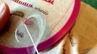 Aprender A Bordar. Tutorial Punto De Festón Creciente O Borde Festoneado.