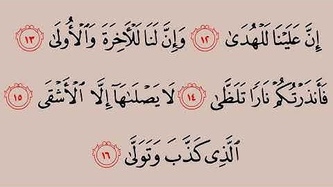 092 سورة الليل    ماهر المعيقلي    القرآن هدى للمتقين