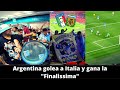 Argentina golea a Italia y gana la "Finalissima" en WEMBLEY | Argentina 3-0 Italia | MATCH DAY VLOG