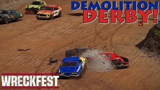 DEMOLITION DERBY! (Wreckfest) Multiplayer | Ft. TroyBainesProductions & ExtremelyMIRBZ screenshot 5