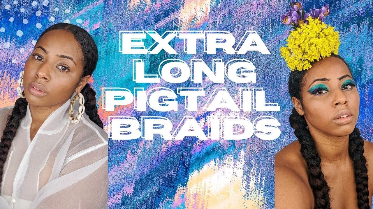 EASY Extra Long Pigtails on Natural Hair | CurltureUK