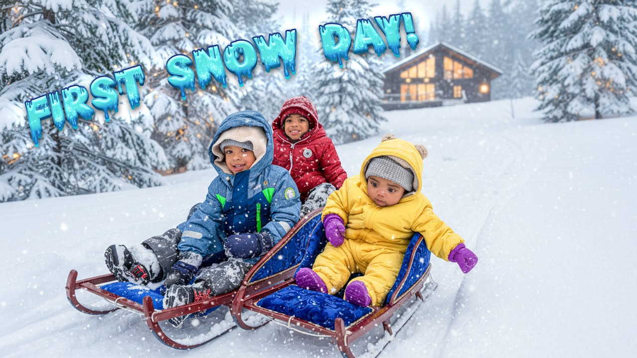 ПЕРВЫЙ СИЛЬНЫЙ СНЕГОПАД В ЭТОМ ГОДУ! *Секьюри впервые видит снег* | Vlogmas, День 8