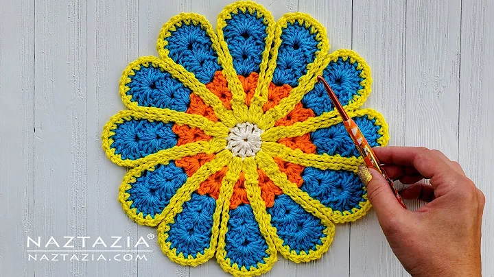 Create Stunning Flower Kitchen Pad with Crochet