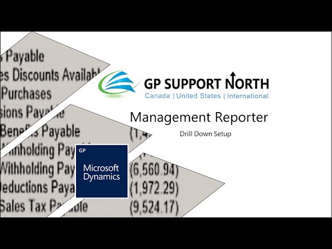Management Reporter Episode 1: Drill Down for Dynamics GP(Great Plains)