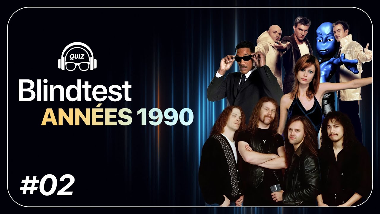BLIND TEST MUSIQUES ANNÉES 1990 #2 - 50 EXTRAITS (Tous les styles de musique)