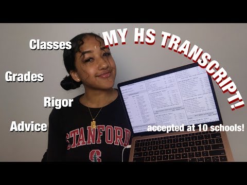 THE CLASSES/GRADES that got me into STANFORD, USC, JOHNS HOPKINS, NYU + MORE!