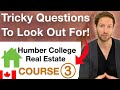 Humber College Real Estate Course 3 🇨🇦