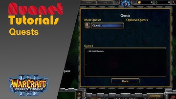 Warcraft III World Editor Tutorial | Quests