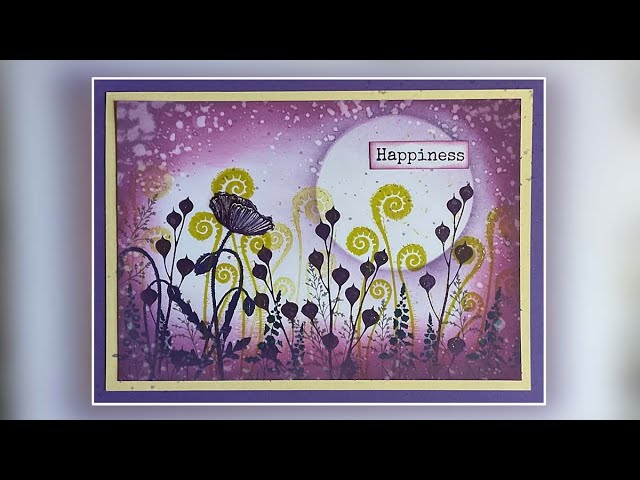 Happiness is a Poppy Meadow by Jo Rice - A Lavinia Stamps Tutorial