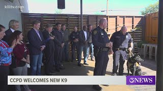 A new K-9 officer joins the Corpus Christi Police Department