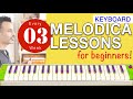 Melodica lessons for beginners 3 keyboard
