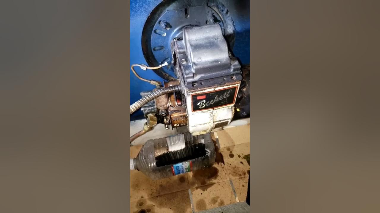 Furnace Burner cleaning Burnham Beckett DIY YouTube