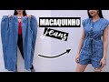 COMO TRANSFORMAR CALÇA JEANS EM MACACÃO COM BOTÕES