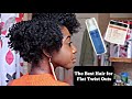 The BEST Flat Twist Out Results You'll Ever Get! |4b/4c Tapered Cut