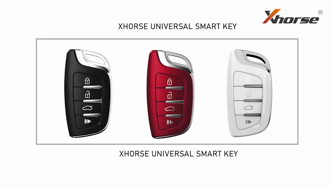 Xhorse Colorful Crystal Style 4 Buttons Universal Smart Key 10 Pcs