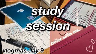 suffer with me... studying for exams | vlogmas day 9 by Macy Greer 178 views 5 months ago 9 minutes, 46 seconds