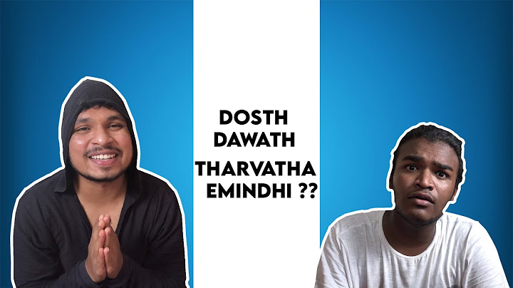 Dosth Dawath Tharvatha Emindhi ? | Akhil Jackson