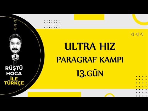 ULTRA HIZ | Paragraf Kampı | 13.GÜN | RÜŞTÜ HOCA