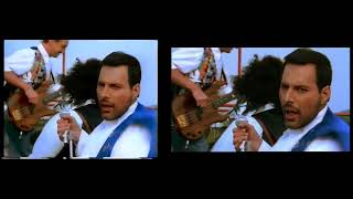 Queen - Breakthru (The Miracle Express scenes vs Greatest Video Hits II)