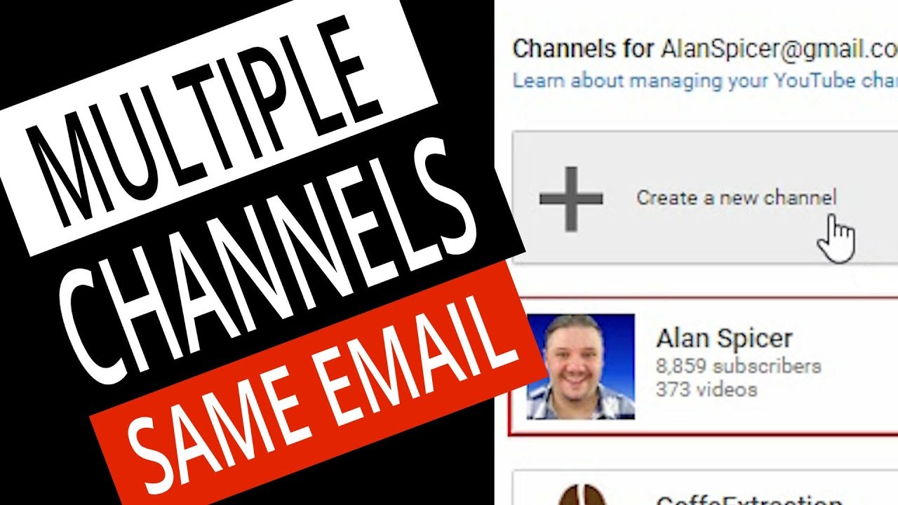 How To Make A SECOND  Channel with the SAME EMAIL 