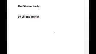 the stolen party by liliana heker analysis