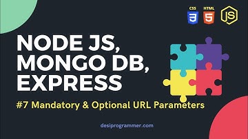NODE JS - Mandatory and Optional URL Parameters