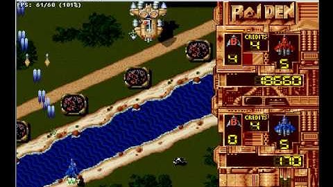 Raiden on Project Tempest v0.95 - Atari Jaguar Emulator