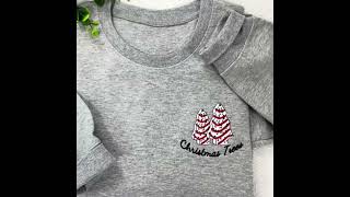 Custom Embroidered Merry Christmas Sweatshirt