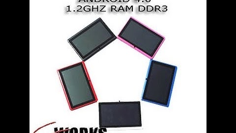 7" TABLET PC ALLWINNER A13 Q88 / ANDROID 4.0 / 1.2GHZ RAM DDR3 / FRONT CAMERA - CC Works Online