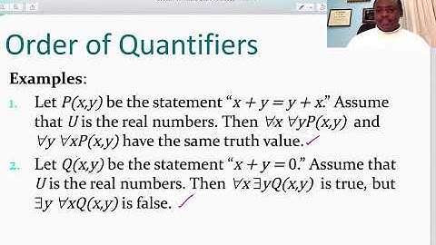 MAT 160 Section 1.5 Nested Quantifiers