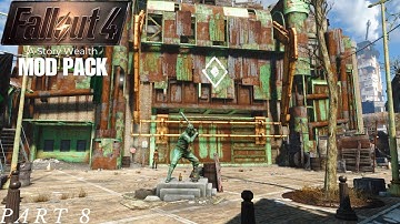 Making it to Diamond City // Fallout 4 A Story Wealth Mod Pack // Part 8