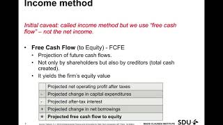 Ent Fin - Introduction to Valuation & Valuation Methods