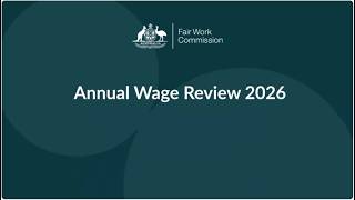 Annual Wage Review 2026 decision