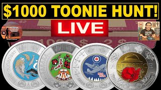 Coin Roll Hunting Canadian 2 Dollar Coins - 1 Thousand Dollars Worth!