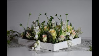 Stroik na grób cmentarz ||Wielkanoc || Kompozycja nagrobna ze sztucznych kwiatów