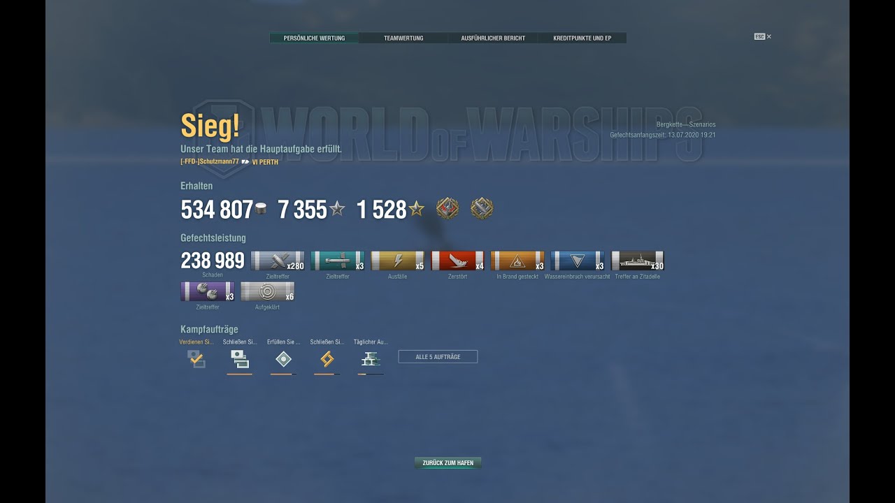 WOWS HMAS Perth,Unternemen der Woche YouTube