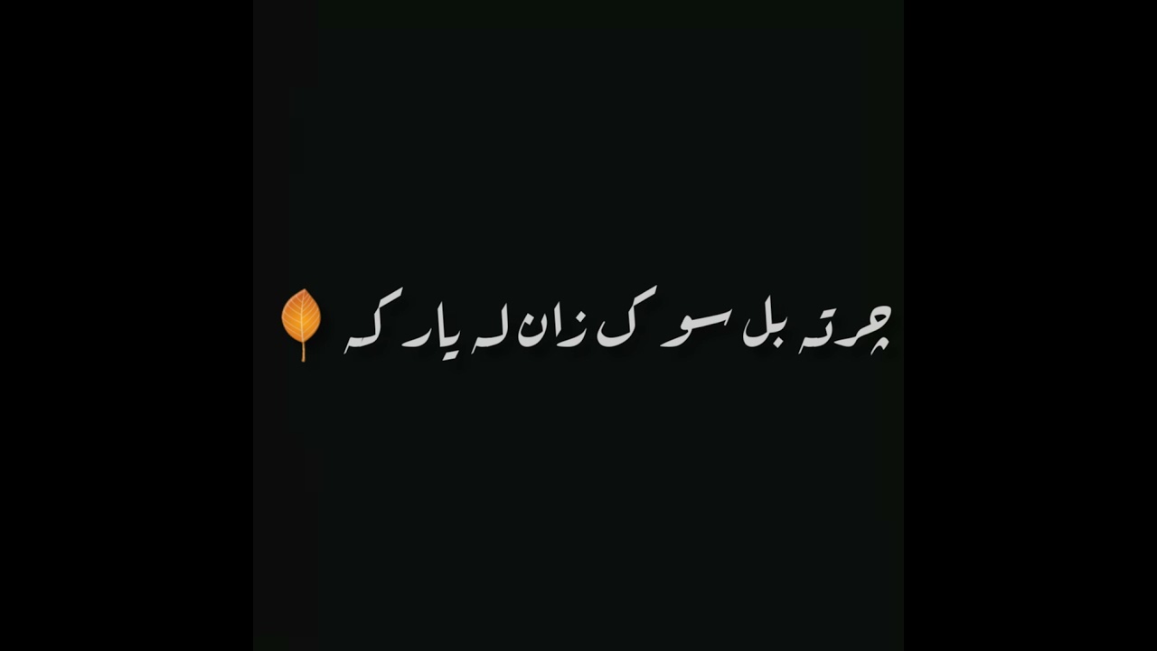 Imovie Black screen status|Black screen Whatsapp status pashto poetry|Sad poetry ||