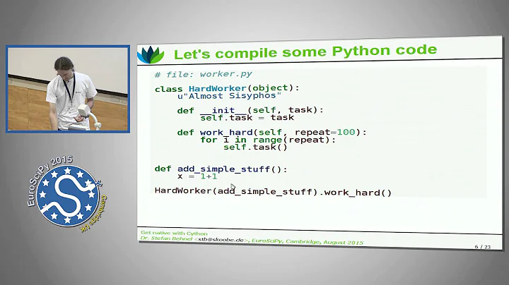 Get Native with Cython | EuroSciPy 2015 | Stefan Behnel