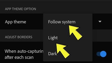 how to change Adobe scan app dark theme | Adobe scan app mein black theme enable kare
