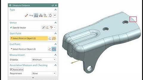 Основы NX - Измерение расстояния | NX fundamentals - Measuring distances