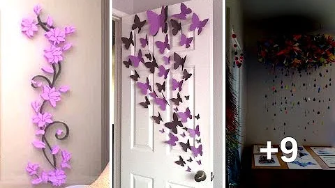 11 IDEAS DE DECORACIONES PARA PAREDES QUE QUIZÁS NO SE TE HAYAN OCURRIDO Y QUE LAS PUEDES HACER.