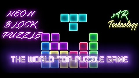 Neon Block Puzzle - Mobile Tetris game - Android Game Trailer