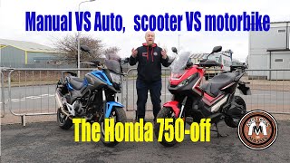 Manual VS Auto, Scooter VS Bike HONDA BATTLE