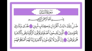 27 سورة النمل الشيخ محمد صديق المنشاوي رحمه الله
