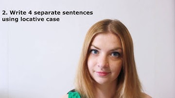 Lesson 9A. Locative case